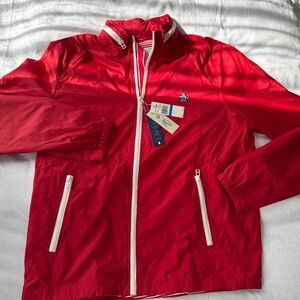 Original Penguin Heritage Windbreaker Jacket - Lipstick Red